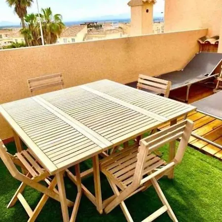 Casa,solarium,barbacoa,piscina Gran Alacant